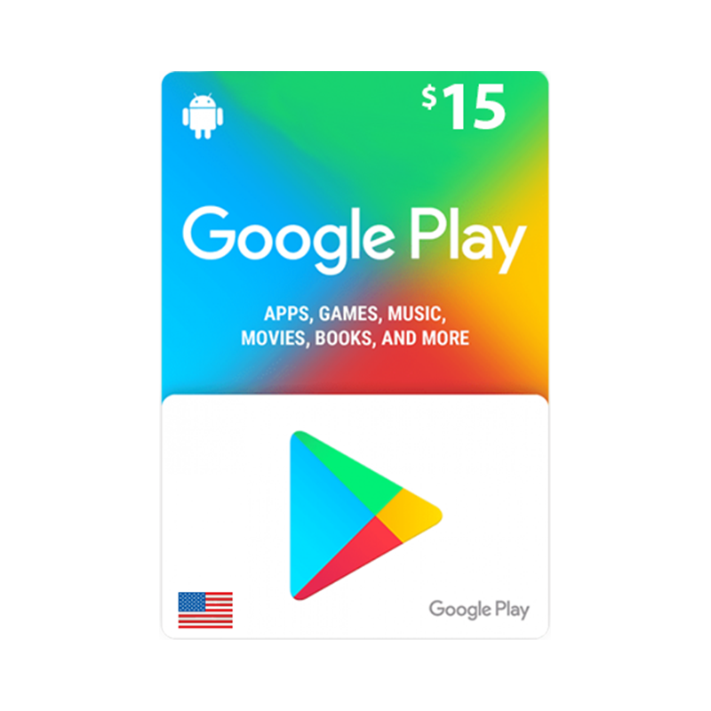 Google Play Card $15 - US - Email Delivery