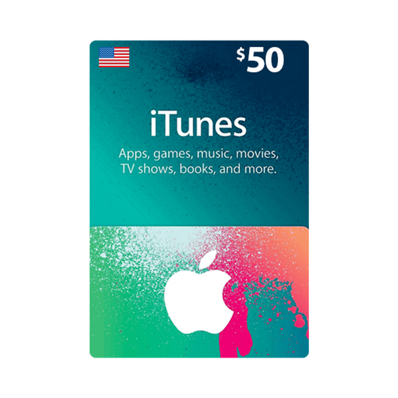 US - Apple iTunes Gift Card $50 - Email Delivery